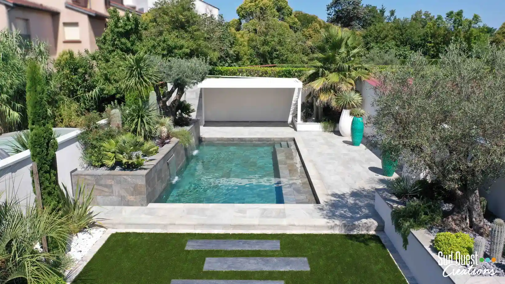 Construction de piscine maçonnée 8x4 à Tournefeuille